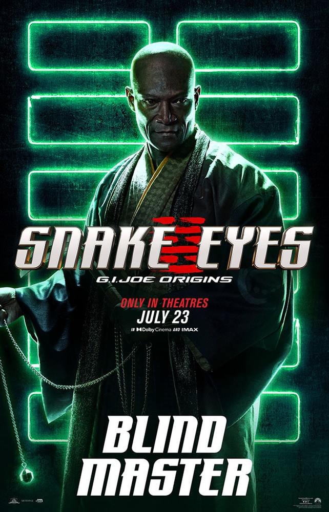 پیتر منسا در پوستر فیلم «چشمان مار» (Snake Eyes)